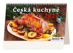 Kalendář stolní Česká kuchyně 2027, 22,6cm x 13,9cm, S03-27