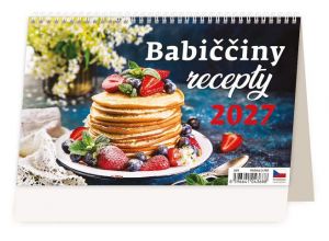 Kalendář stolní Babiččiny recepty 2027, 22,6cm x 13,9cm, S01-27