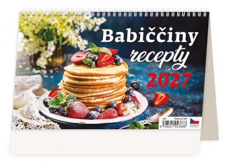 Kalendář stolní Babiččiny recepty 2027, 22,6cm x 13,9cm, S01-27