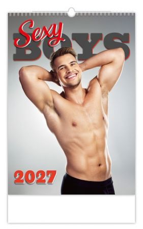 Kalendář nástěnný Sexy Boys 2027, 31,5cm x 45cm, N160-27