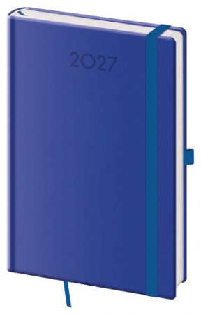 Diář týdenní A5 Print Plus - královská modrá NEW 2027, 13cm x 20,5cm, DPL420-22-27