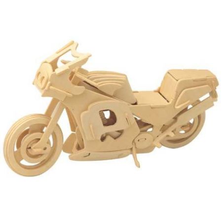 Woodcraft Dřevěné 3D puzzle Motorka závodní