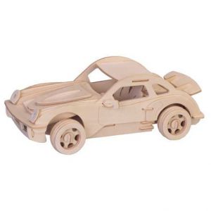 Woodcraft Dřevěné 3D puzzle Porsche velké