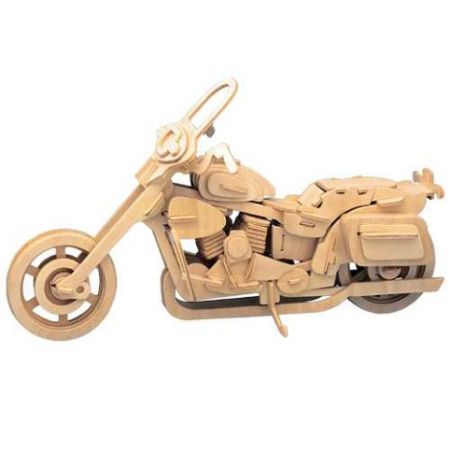 Woodcraft Dřevěné 3D puzzle Motorka Harley Davidson II