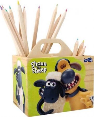 small foot Dřevěný stojánek na tužky ovečka Shaun