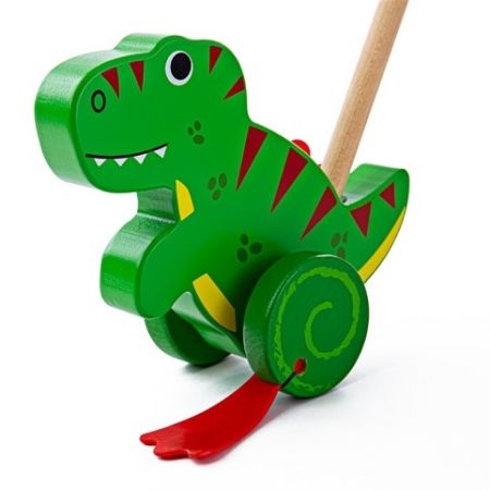 Bigjigs Baby Dřevěný jezdík T. rex
