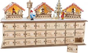 small foot Dřevěný adventní kalendář Vánoční trhy