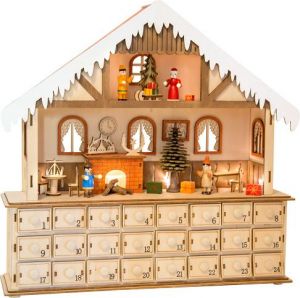 small foot Dřevěný adventní kalendář kouzelný vánoční dům