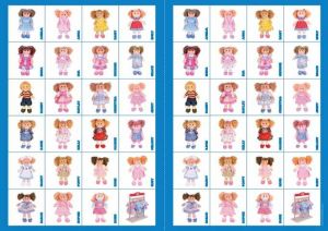 2Kids Toys Papírové pexeso panenky