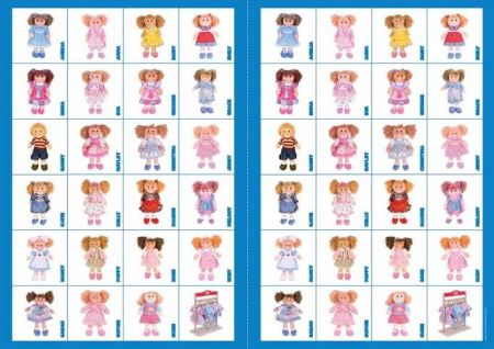 2Kids Toys Papírové pexeso panenky
