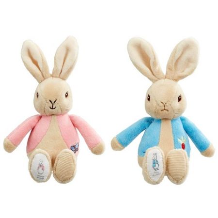 Rainbow Plyšové chrastítko králíček Petr &amp; Flopsy 1 ks