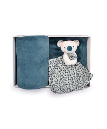 Doudou Dárková sada šťastná koala Yoca pléd a muchláček