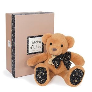 Doudou Histoire d‚Ours Plyšový kamarád světle hnědý medvídek 25 cm