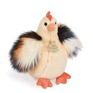 Doudou Histoire d‚Ours Plyšová slepička béžová 20 cm