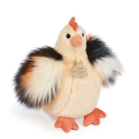 Doudou Histoire d‚Ours Plyšová slepička béžová 20 cm