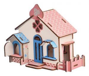 Woodcraft Dřevěné 3D puzzle Čokoládový dům