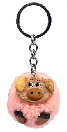 2Kids Toys Dřevěná klíčenka pompon Prase