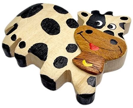 2Kids Toys Dřevěná magnetka velká Kráva