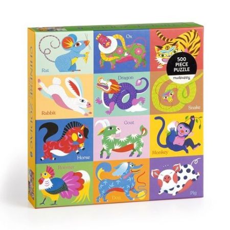 Galison Puzzle Čínský zvěrokruh 500 dílků