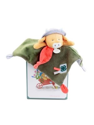 Doudou Dárková sada Plyšový muchláček kravička Aneth 27 cm