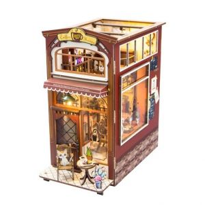 2Kids Toys 3D skládačka Zarážka na knihy Miniatura domečku Kavárna