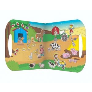 Fiesta Crafts Znovupoužitelné samolepky se scénou Farma