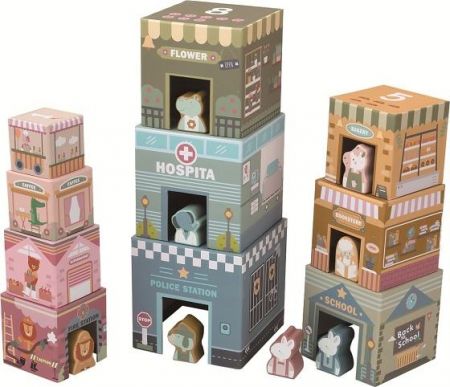 2Kids Toys Skládací věž z kostek City