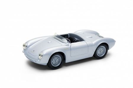 Welly Porsche 550 Spyder 1:34 stříbrné