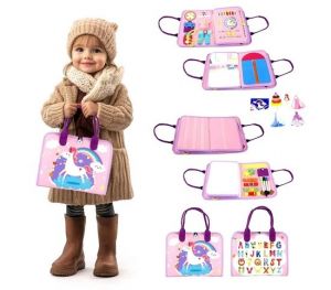 2Kids Toys Senzorická busy kniha Jednorožec 2