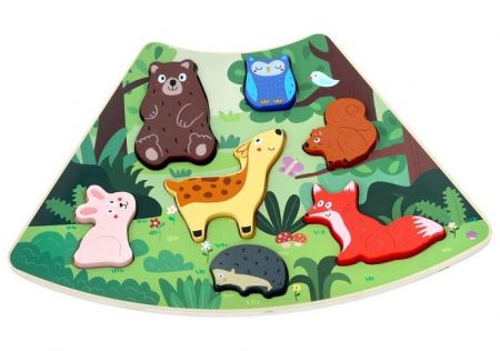 2Kids Toys Dřevěné puzzle Lesní zvířátka propojitelné