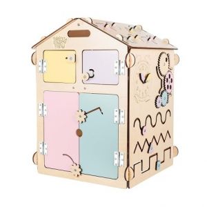 BusyKids Activity board Domeček pastelový