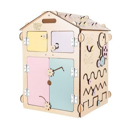 BusyKids Activity board Domeček pastelový