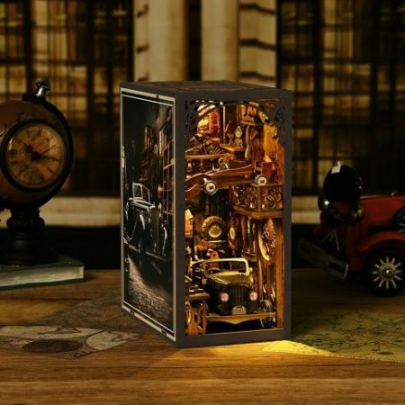 2Kids Toys 3D skládačka Zarážka na knihy Miniatura domečku Vintage auta
