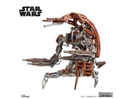 Ugears 3D dřevěná mechanická skládačka Star Wars Droideka