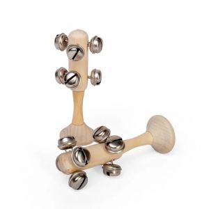 Bigjigs Toys Rolničky mini přírodní 1ks