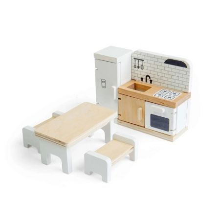 Bigjigs Toys Dřevěný nábytek do domečku pro panenky Kuchyň