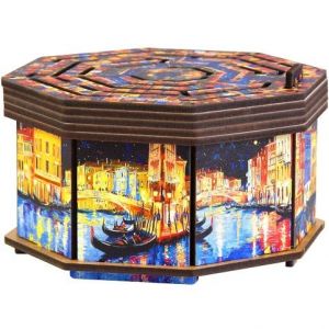 EscapeWelt Dřevěný hlavolam Art Secret Maze Box