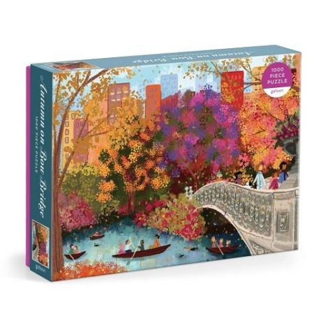 Galison Puzzle Podzim na mostě Bow Bridge Joy Laforme 1000 dílků