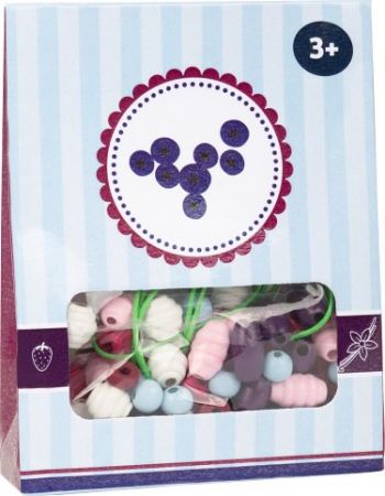 small foot Dřevěné korálky Candy 1ks fialová