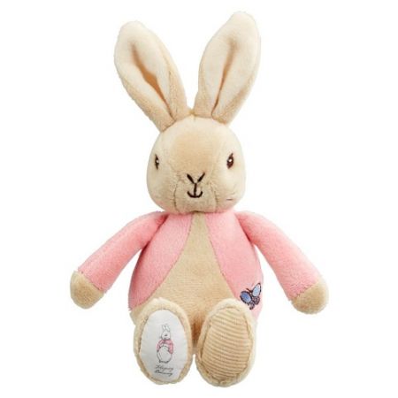 Rainbow Plyšové chrastítko králíček Petr &amp; Flopsy 1 ks růžové