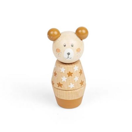 Bigjigs Toys Dřevěné šroubovací zvířátko Medvěd