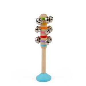 Bigjigs Toys Rolničky 1 ks modrá