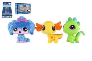 Figurka 3ks Littlest Pet Shop gumovací v krabičce