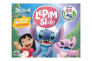 Sešit Lepím si znovu a znovu Lilo &amp; Stitch se samolepkami a omalovánkami