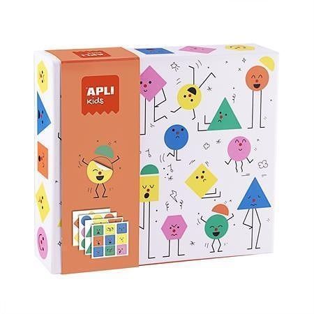 Samolepková hra "Emoce", geometrické tvary, APLI Kids 19433