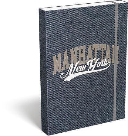 Desky s gumičkou "Manhattan New York", 44 mm, karton, A4, LIZZYSULI 7470216011