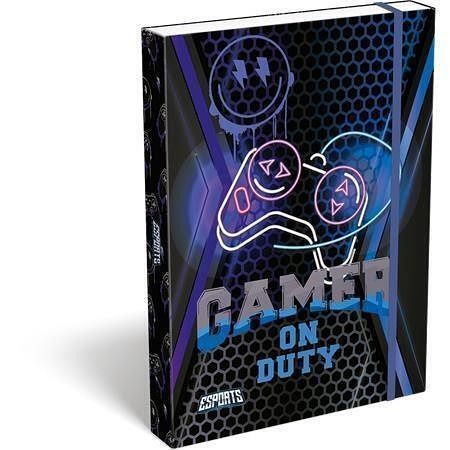 Desky s gumičkou "Esports Gamer on duty", 44 mm, karton, A4, LIZZYSULI 7470216008