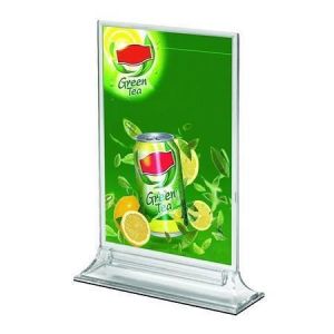 Stojan na prospekty, transparentní, A4, stolní, vertikální, COLOP RC4003