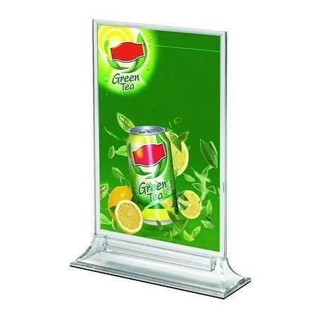 Stojan na prospekty, transparentní, A4, stolní, vertikální, COLOP RC4003
