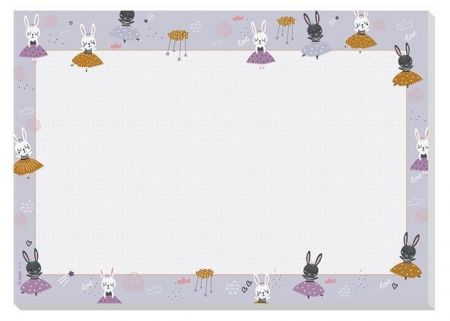 Podložka na stůl "Bunny Ballerina", A3, pro děti, SIGEL HO920